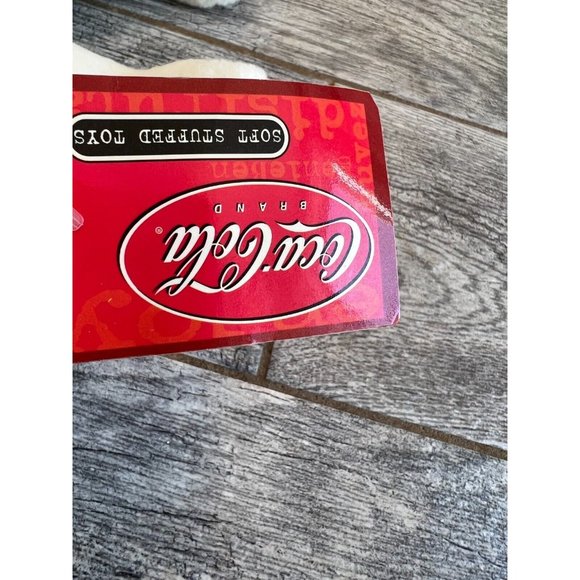 NWT Coca Cola Teddy Bear Coke Scarf Stuffed Toys Plush Stuff Animal‎ Polar  12" - Picture 8 of 11